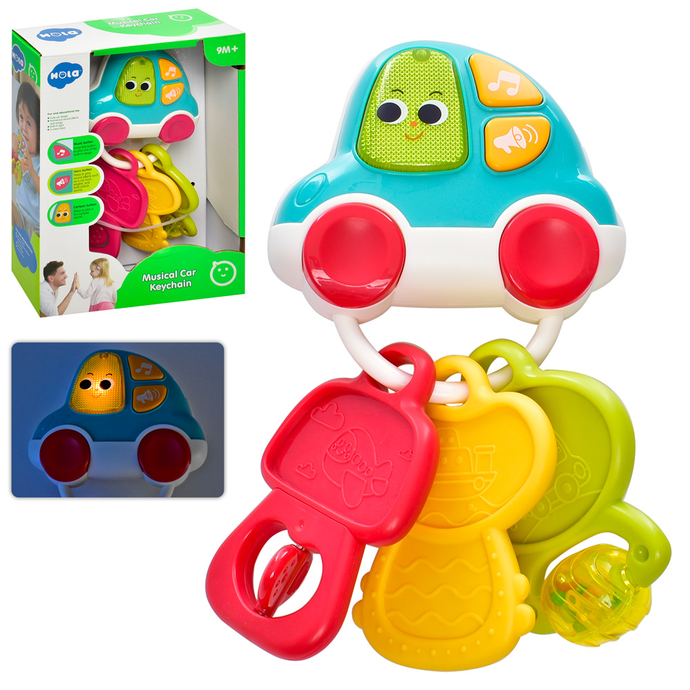 Jucării pentru bebeluși - BRELOC IN FORMA DE MASINUTA CU CHEI