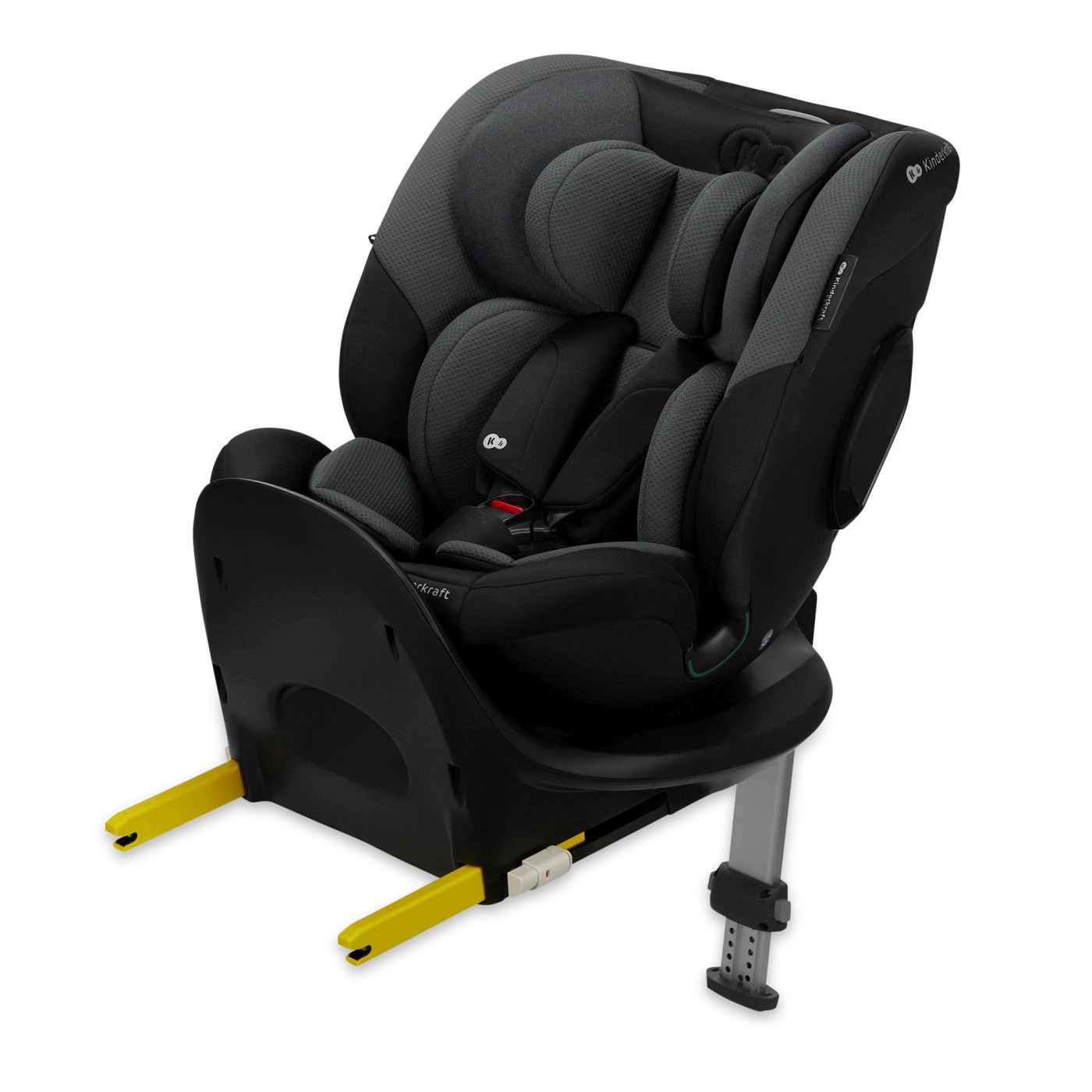 Jucării și articole pentru bebeluși - SCAUN AUTO KINDERKRAFT I-FIX, I-SIZE 40-150 CM, GRAPHITE BLACK