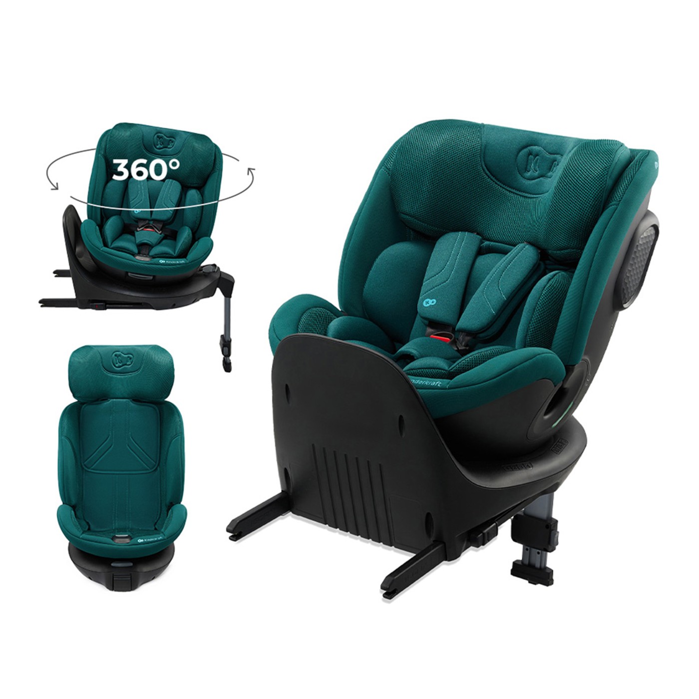 Jucării și articole pentru bebeluși - SCAUN AUTO KINDERKRAFT XRIDER 2 I-SIZE 40-150 CM GREEN