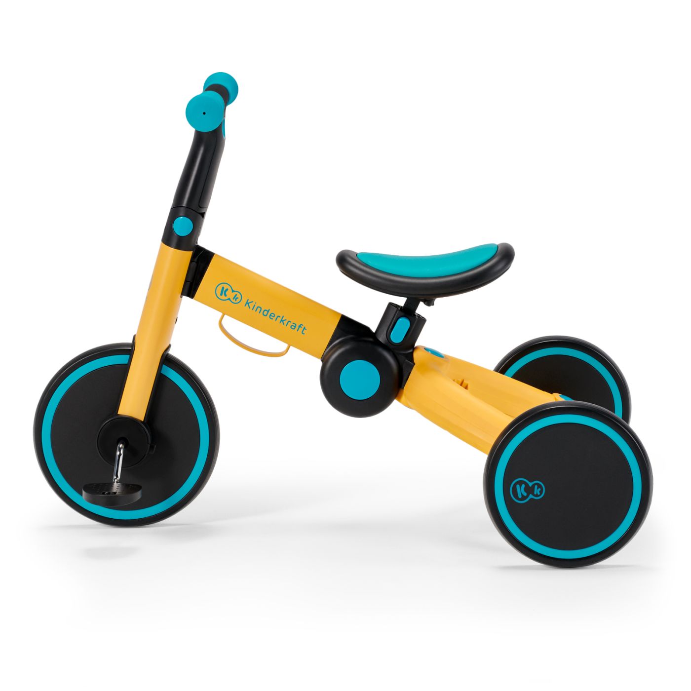 Jucării și jocuri - BICICLETA DE ECHILIBRU / TRICICLETA KINDERKRAFT 4TRIKE, PRIMROSE YELLOW