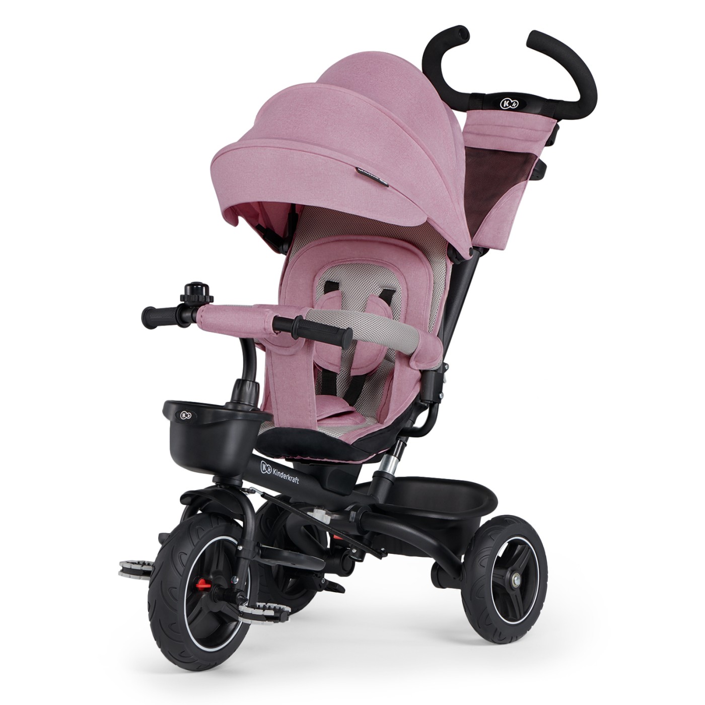 Jucării și jocuri - TRICICLETA KINDERKRAFT SPINSTEP, PINK
