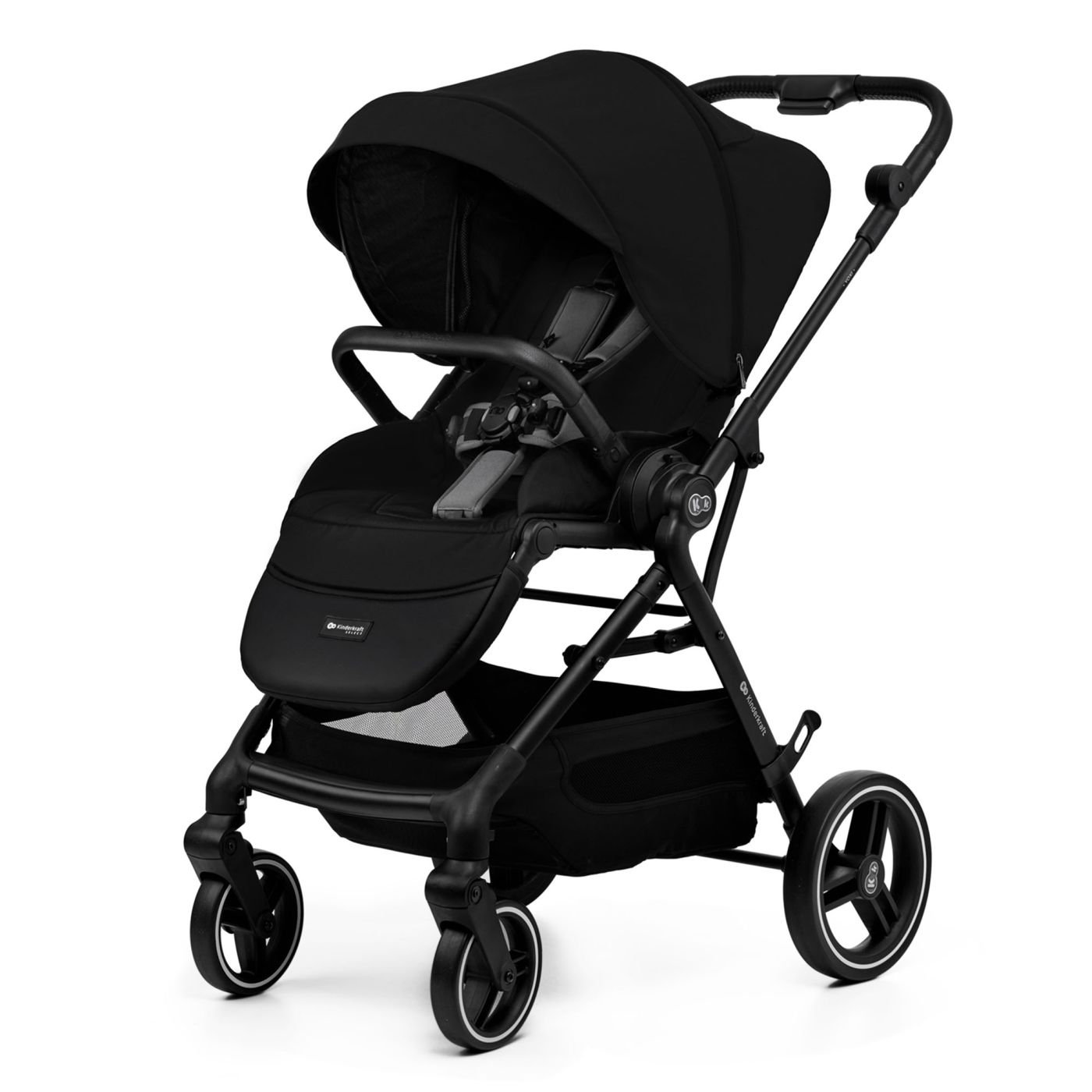 Jucării și articole pentru bebeluși - CARUCIOR KINDERKRAFT YOXI 2IN1, PURE BLACK