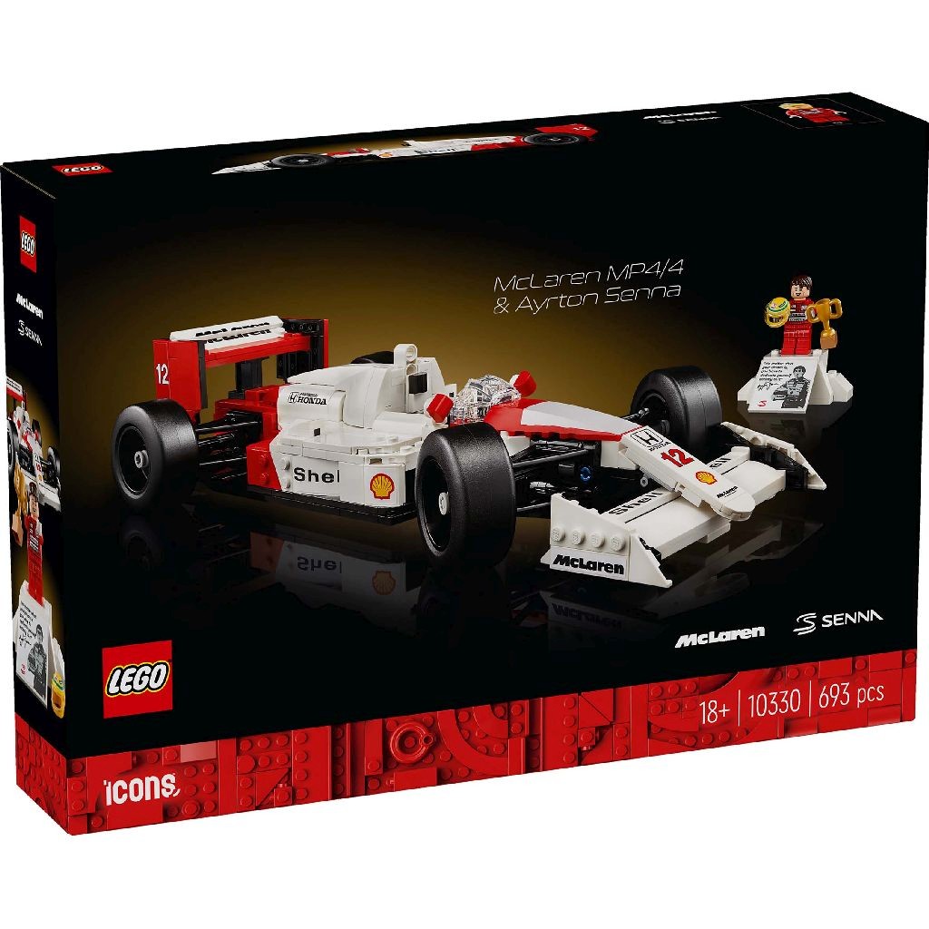 Jucării și jocuri - LEGO ICONS MCLAREN MP4/4 SI AYRTON SENNA 10330