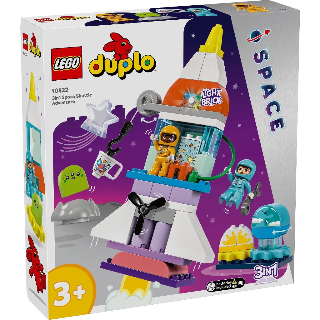 Jucării și jocuri - LEGO DUPLO AVENTURA CU NAVETA SPATIALA​ 3 IN 1 10422