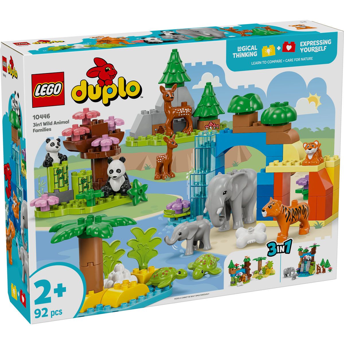 Jucării și jocuri - LEGO DUPLO FAMILII DE ANIMALE SALBATICE 3 ÎN 1 10446