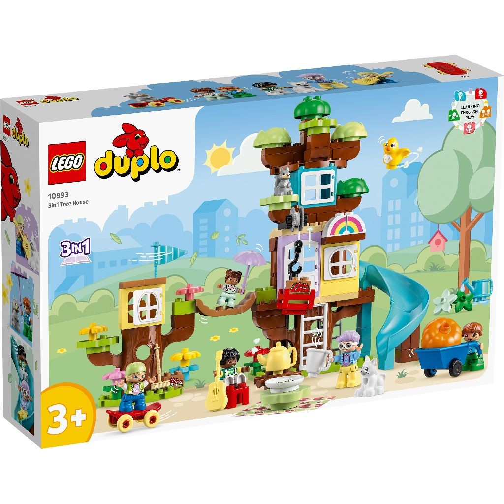 Jucării și jocuri - LEGO DUPLO CASA DIN COPAC 3IN1 10993