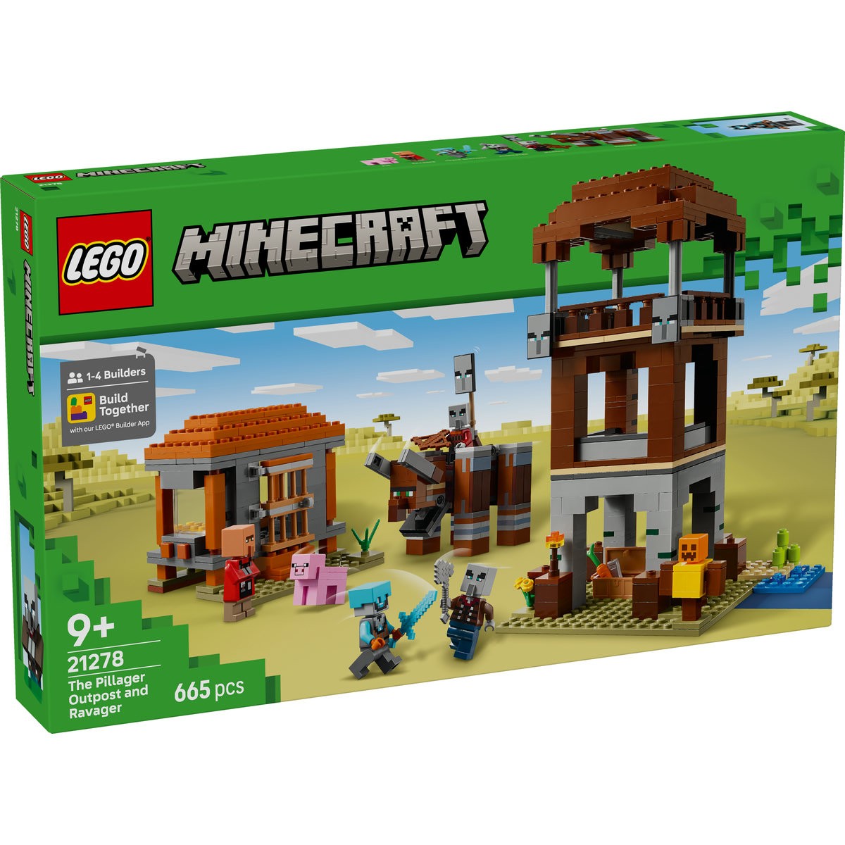 Jucării și jocuri - LEGO MINECRAFT AVANPOSTUL JEFUITORULUI SI DISTRUGATOR 21278
