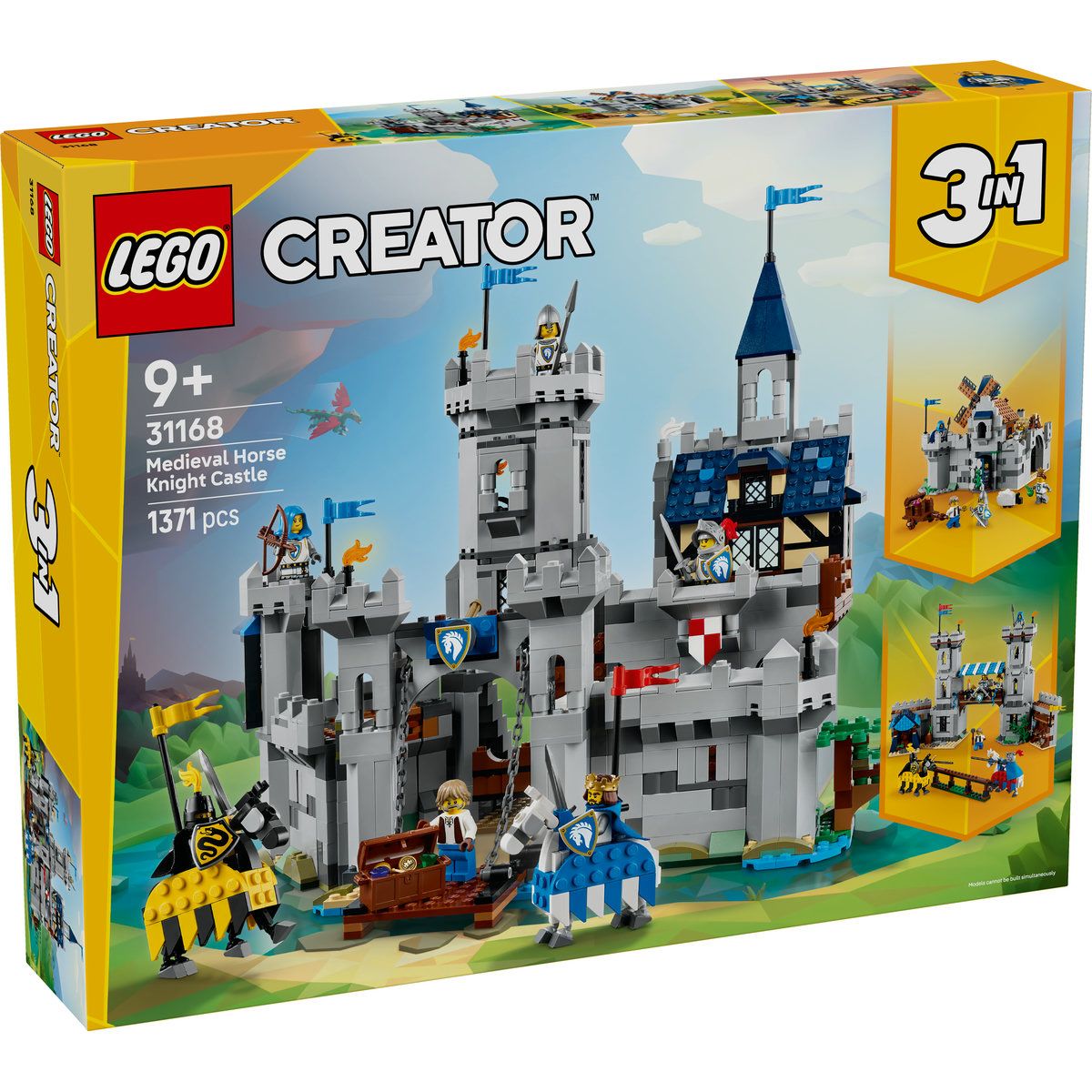 Jucării și jocuri - LEGO CREATOR CASTEL MEDIEVAL CU CAI SI CAVALERI 31168
