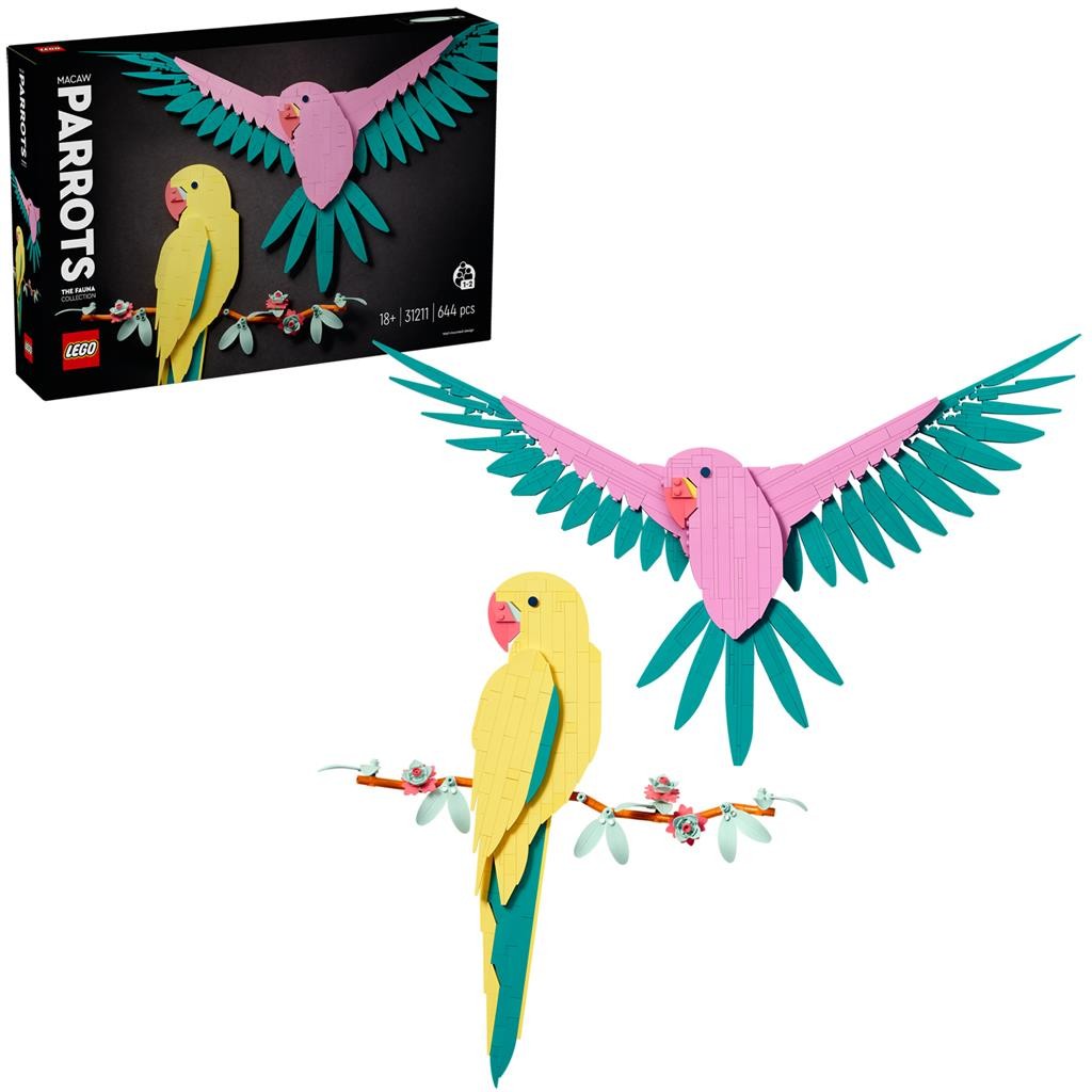 Jocuri și Jucării - LEGO ART COLECTIA DE FAUNA   PAPAGALI ARA 31211