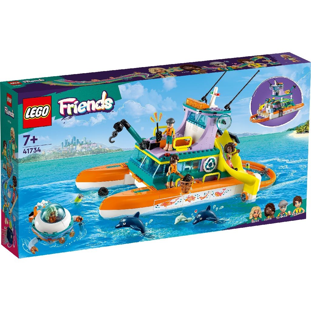 Jucării și jocuri - LEGO FRIENDS BARCA DE SALVARE PE MARE 41734