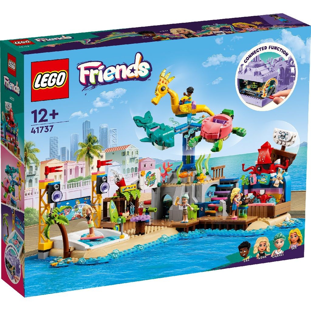 Jucării și jocuri - LEGO FRIENDS PARC DE DISTRACTII PE PLAJA 41737