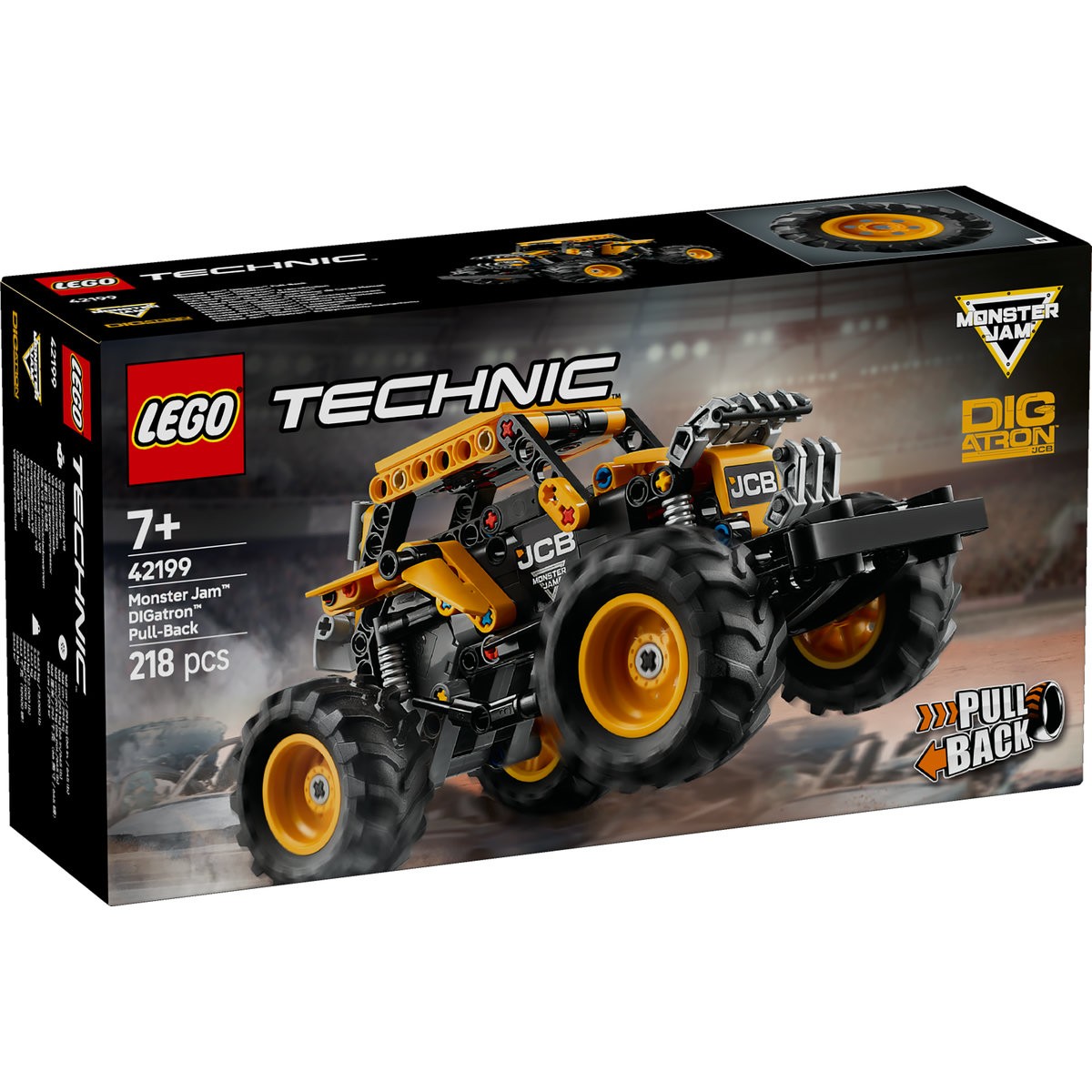 Jucării și jocuri - LEGO TECHNIC MONSTER JAM DIGATRON PULL-BACK 42199