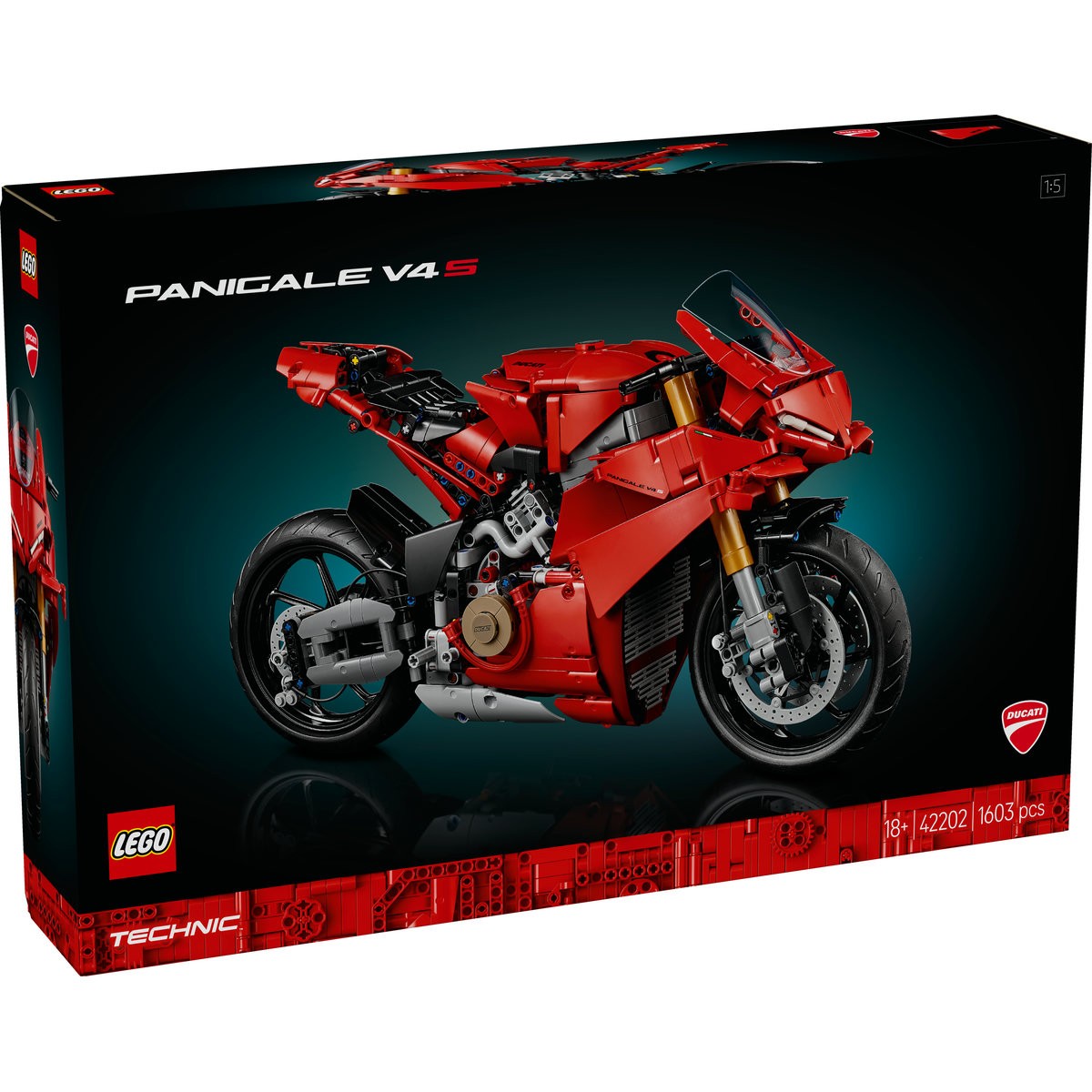 Jucării și jocuri - LEGO TECHNIC MOTOCICLETA DUCATI PANIGALE V4 S 42202
