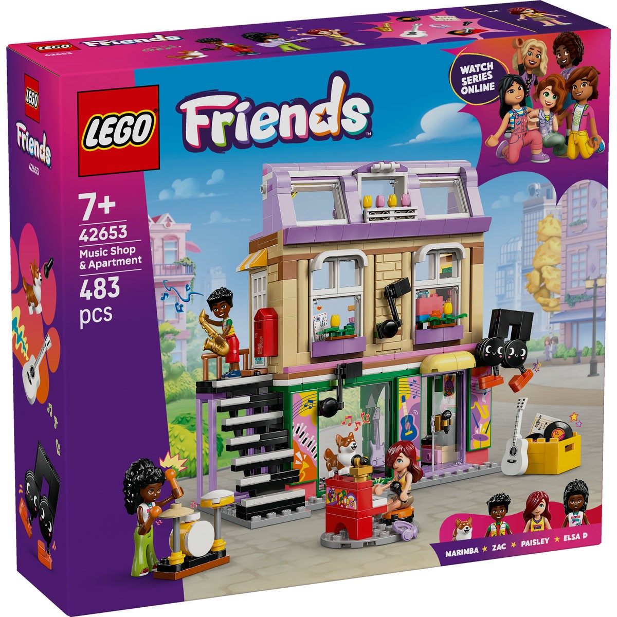 Jucării și jocuri - LEGO FRIENDS MAGAZIN DE MUZICA SI APARTAMENT 42653