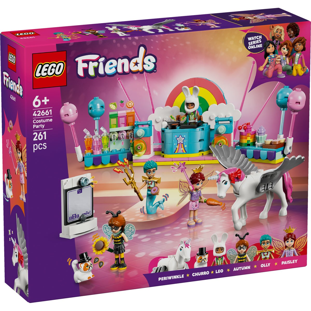 Jucării și jocuri - LEGO FRIENDS BAL MASCAT CU UNICORNUL SI ZANA 42661