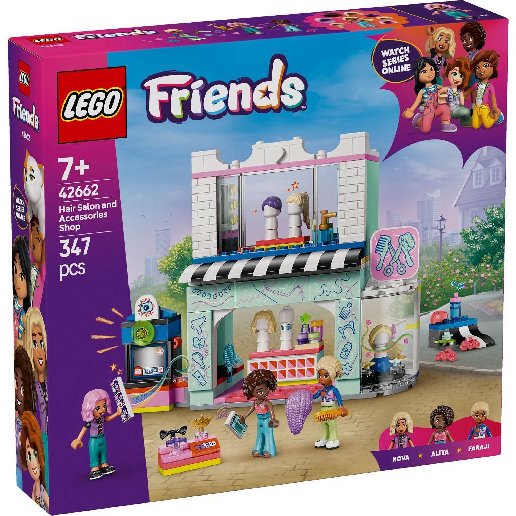 Jucării și jocuri - LEGO FRIENDS SALON DE COAFURA SI MAGAZIN DE ACCESORII 42662