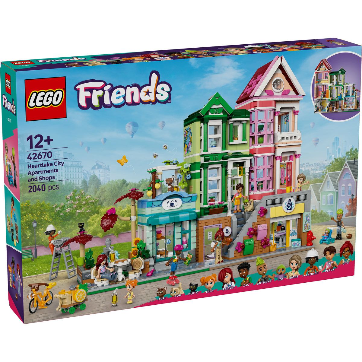 Jucării și jocuri - LEGO FRIENDS APARTAMENTE SI MAGAZINE ÎN ORASUL HEARTLAKE 42670