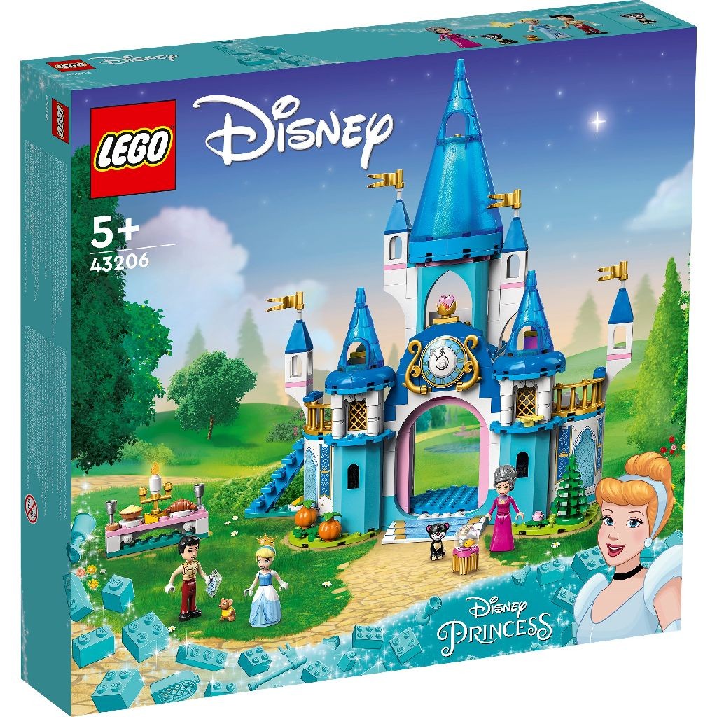 Jocuri și Jucării - LEGO DISNEY PRINCESS CASTELUL CENUSARESEI SI AL LUI FAT-FRUMOS 43206