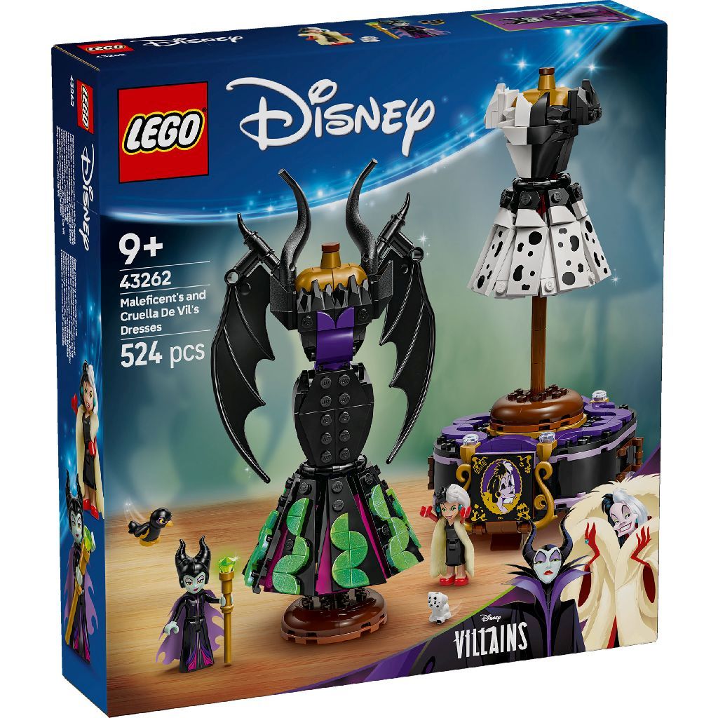 Jucării și jocuri - LEGO DISNEY ROCHIILE LUI MALEFICENT SI CRUELLA DE VIL 43262