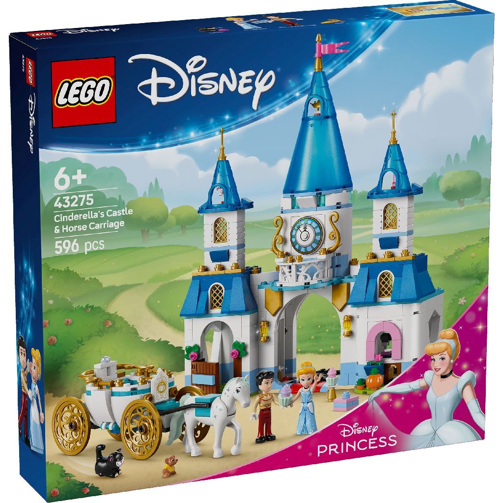 Jucării și jocuri - LEGO DISNEY CASTELUL SI CALEASCA CENUSARESEI 43275