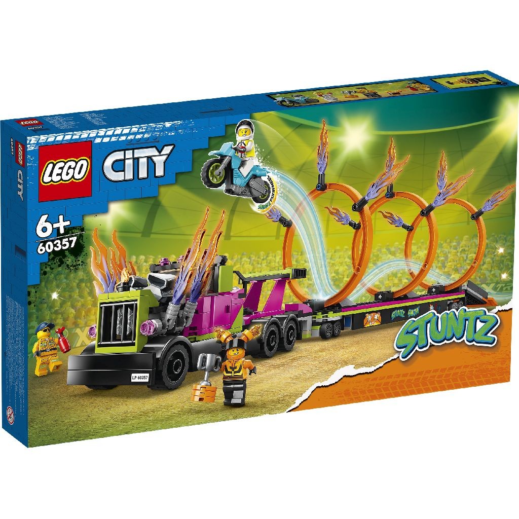 Jucării și jocuri - LEGO CITY CAMION DE CASCADORIE SI PROVOCAREA CERCURILOR DE FOC 60357