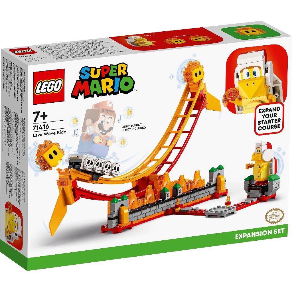 Jucării și jocuri - LEGO SUPER MARIO SET DE EXTINDERE PLIMBARE PE VALUL DE LAVA 71416