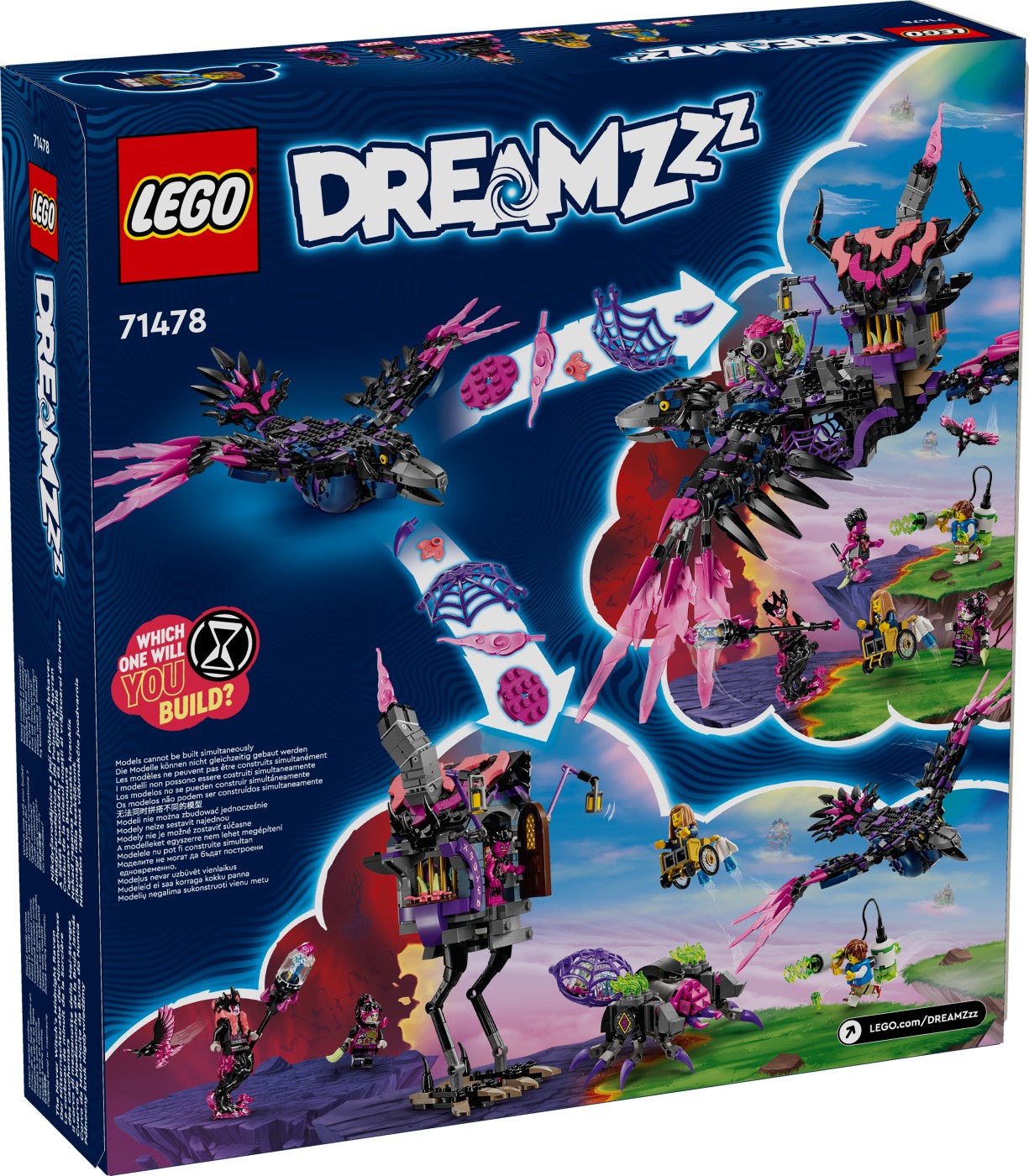 Jucării și jocuri - LEGO DREAMZZZ CORBUL DE LA MIEZUL NOPTII AL VRAJITOAREI DIN NEVER 71478