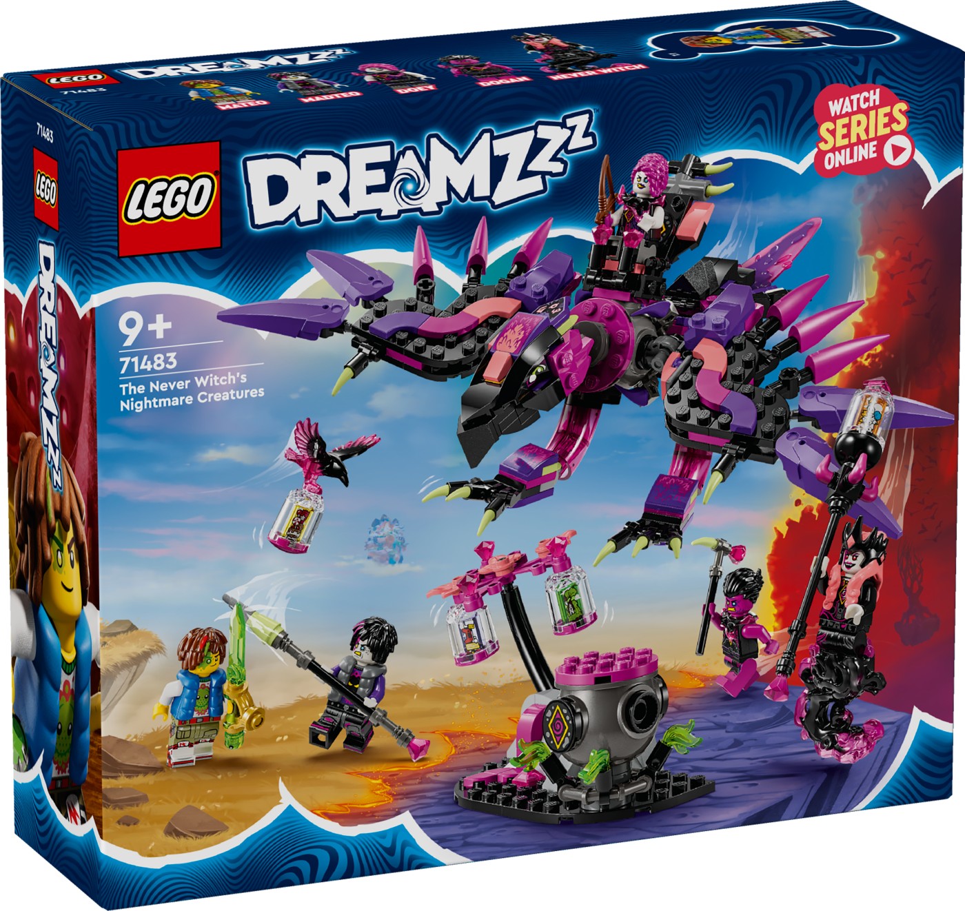 Jucării și jocuri - LEGO DREAMZZZ CREATURILE DE COSMAR ALE VRAJITOAREI DIN NEVER 71483