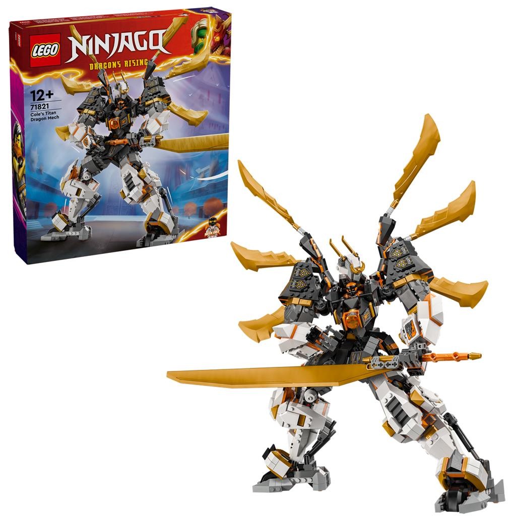 Jucării și jocuri - LEGO NINJAGO ROBOTUL-DRAGON DE TITAN AL LUI COLE 71821