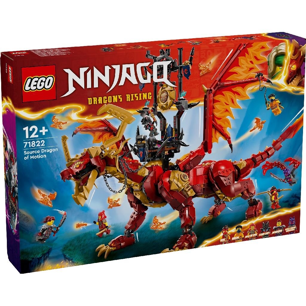 Jucării și jocuri - LEGO NINJAGO DRAGONUL-SURSA AL MISCARII 71822