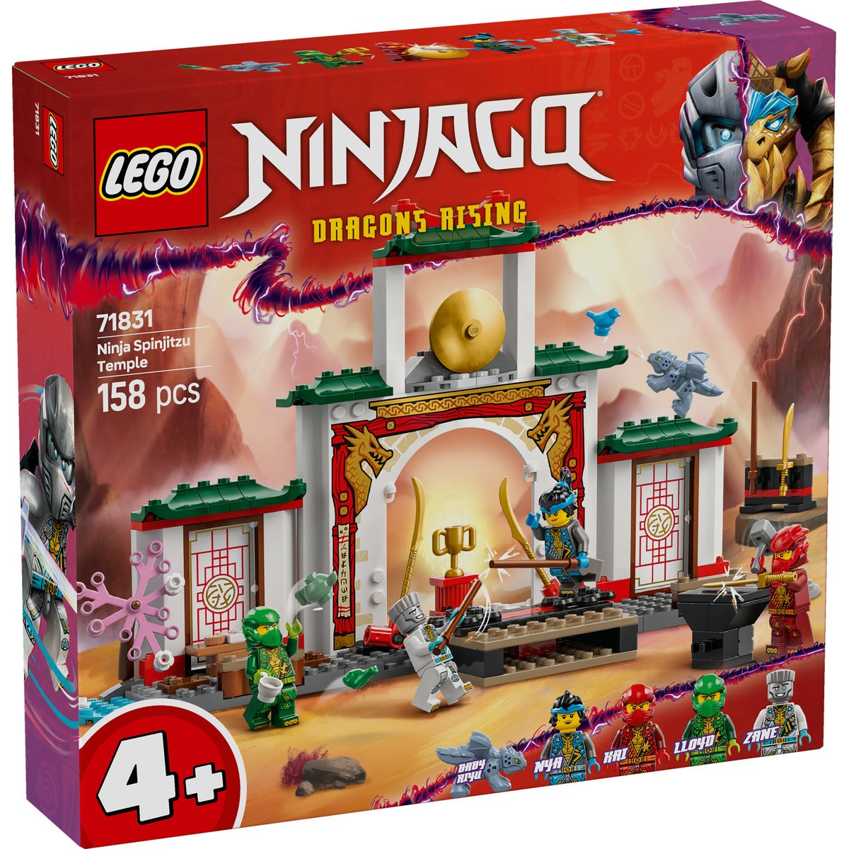 Jucării și jocuri - LEGO NINJAGO TEMPLUL SPINJITZU AL LUPTATORILOR NINJA 71831