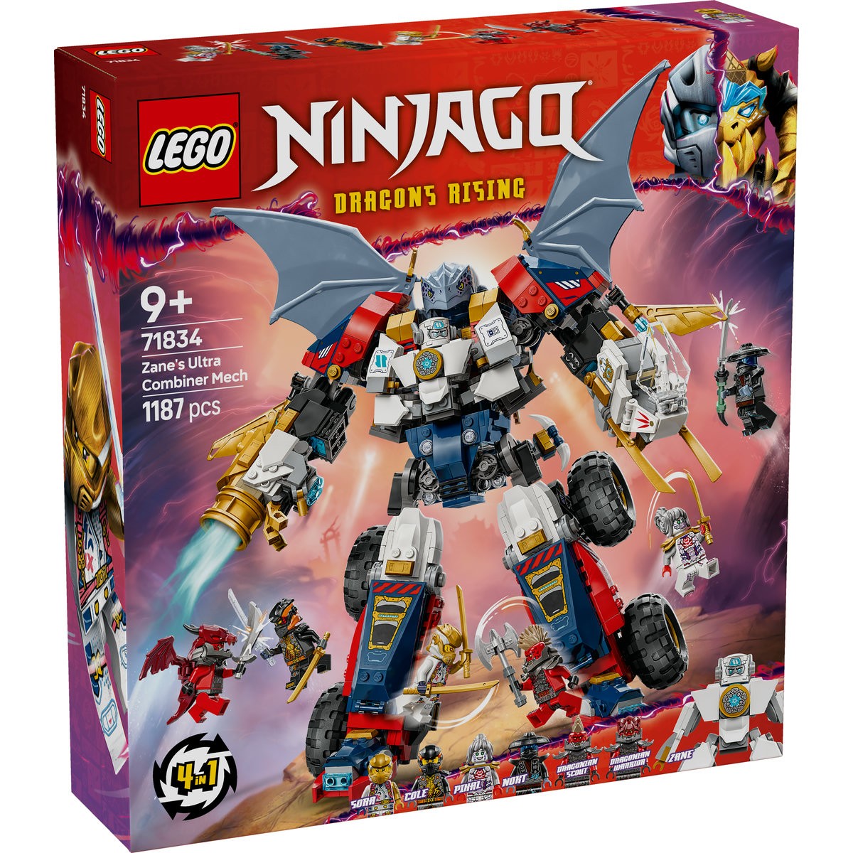 Jucării și jocuri - LEGO NINJAGO ULTRAROBOTUL COMBINAT AL LUI ZANE 71834