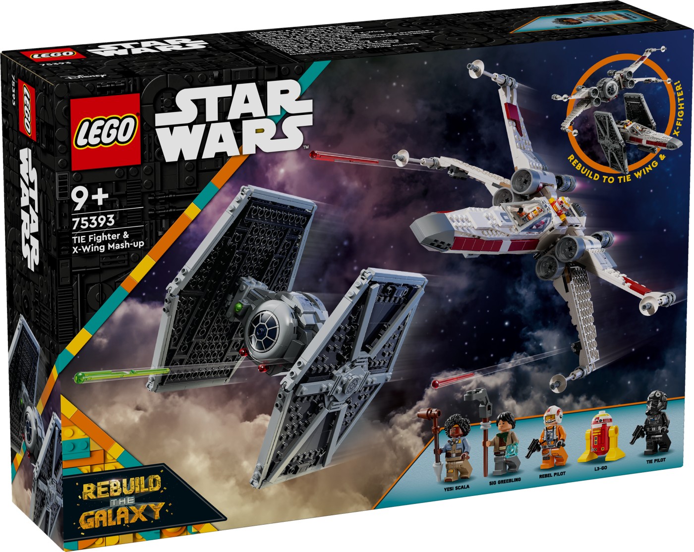 Jocuri și Jucării - LEGO STAR WARS HIBRID TIE FIGHTER SI X-WING 75393 