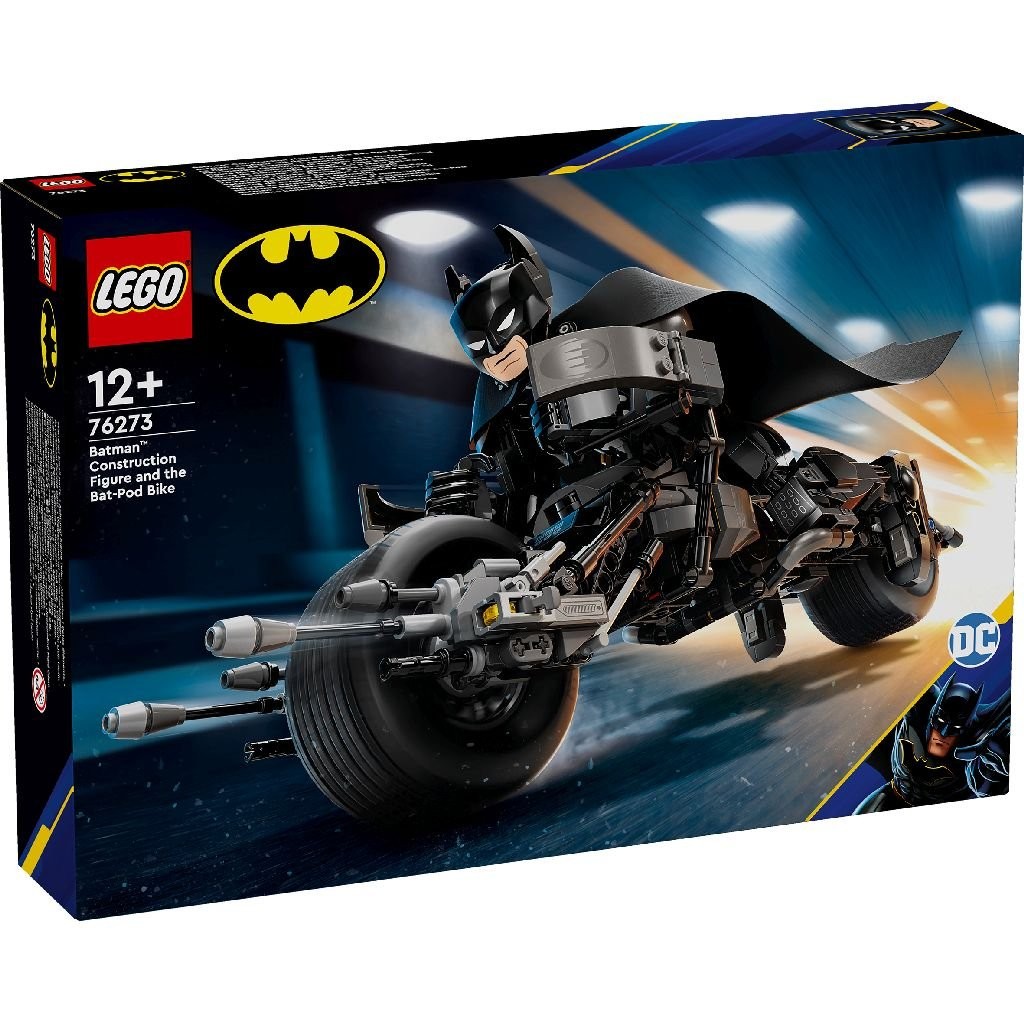 Jucării și jocuri - LEGO SUPER HEROES FIGURINA DE CONSTRUCTIE BATMAN SI MOTOCICLETA BAT-POD 76273