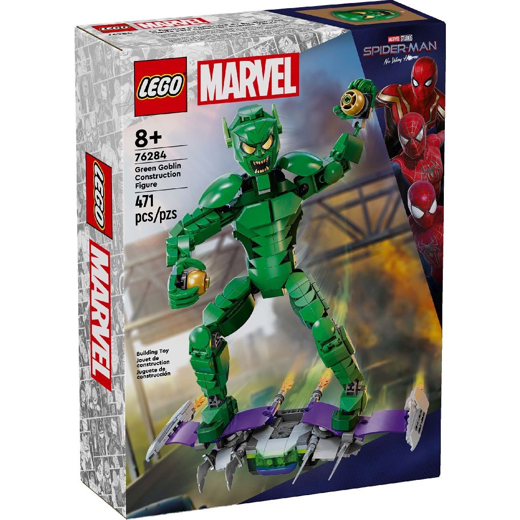 Jucării și jocuri - LEGO MARVEL SUPER HEROES FIGURINA DE CONSTRUCTIE GREEN GOBLIN 76284