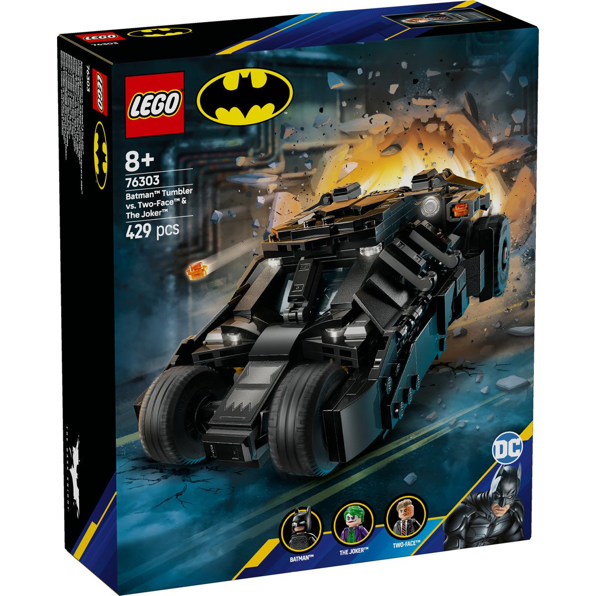 Jucării și jocuri - LEGO SUPER HEROES BATMAN TUMBLER VS. TWO-FACE SI JOKER 76303