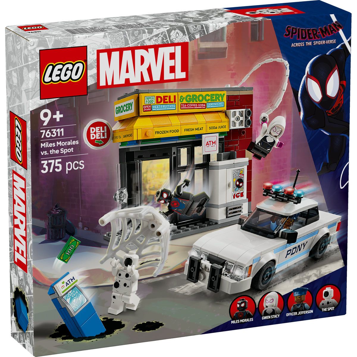 Jucării și jocuri - LEGO SUPER HEROES SPIDER-VERSE: MILES MORALES VS. SPOT 76311
