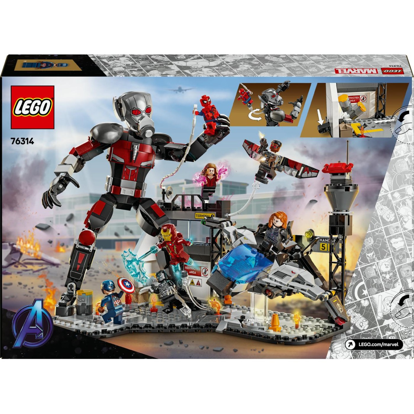 Jucării și jocuri - LEGO SUPER HEROES BATALIA DIN CAPTAIN AMERICA: CIVIL WAR 76314