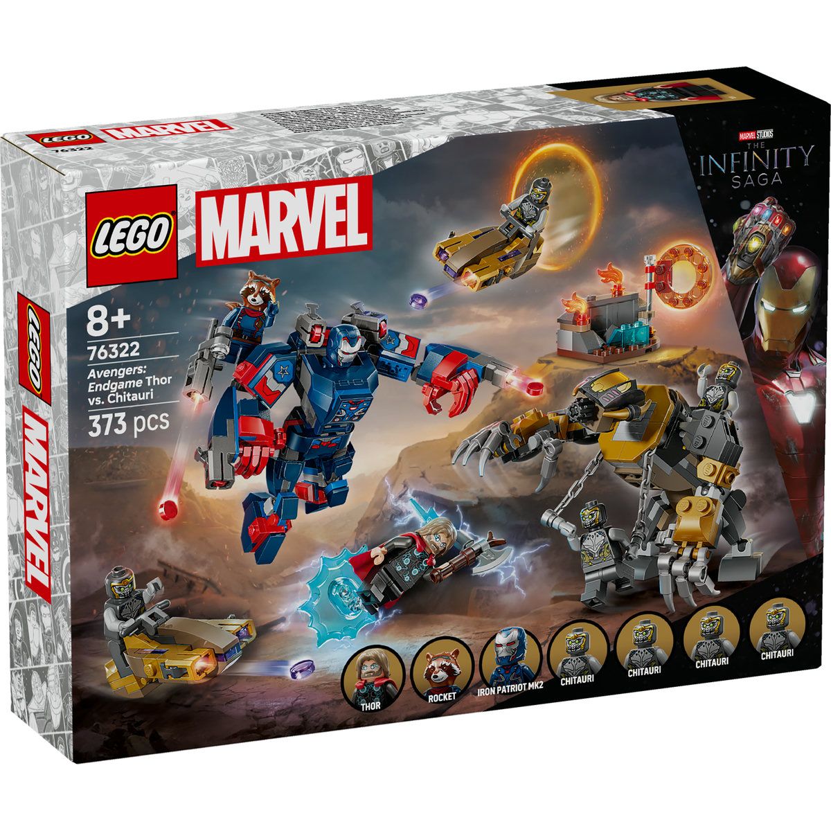 Jucării și jocuri - LEGO MARVEL RAZBUNATORII THOR VS CHITAURI SFARSITUL JOCULUI 76322