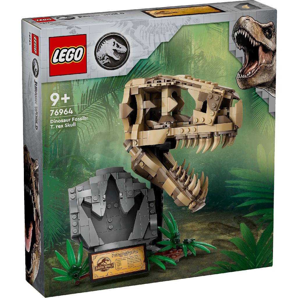 Jucării și jocuri - LEGO JURASSIC WORLD FOSILE DE DINOZAUR CRANIU DE TREX 76964