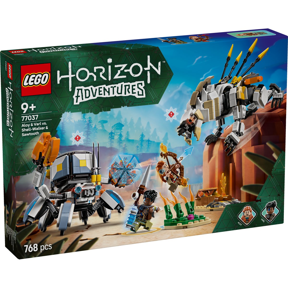 Jucării și jocuri - LEGO HORIZON ADVENTURES ALOY SI VARL VS SHELL WALKER SI SAWTOOTH 77037