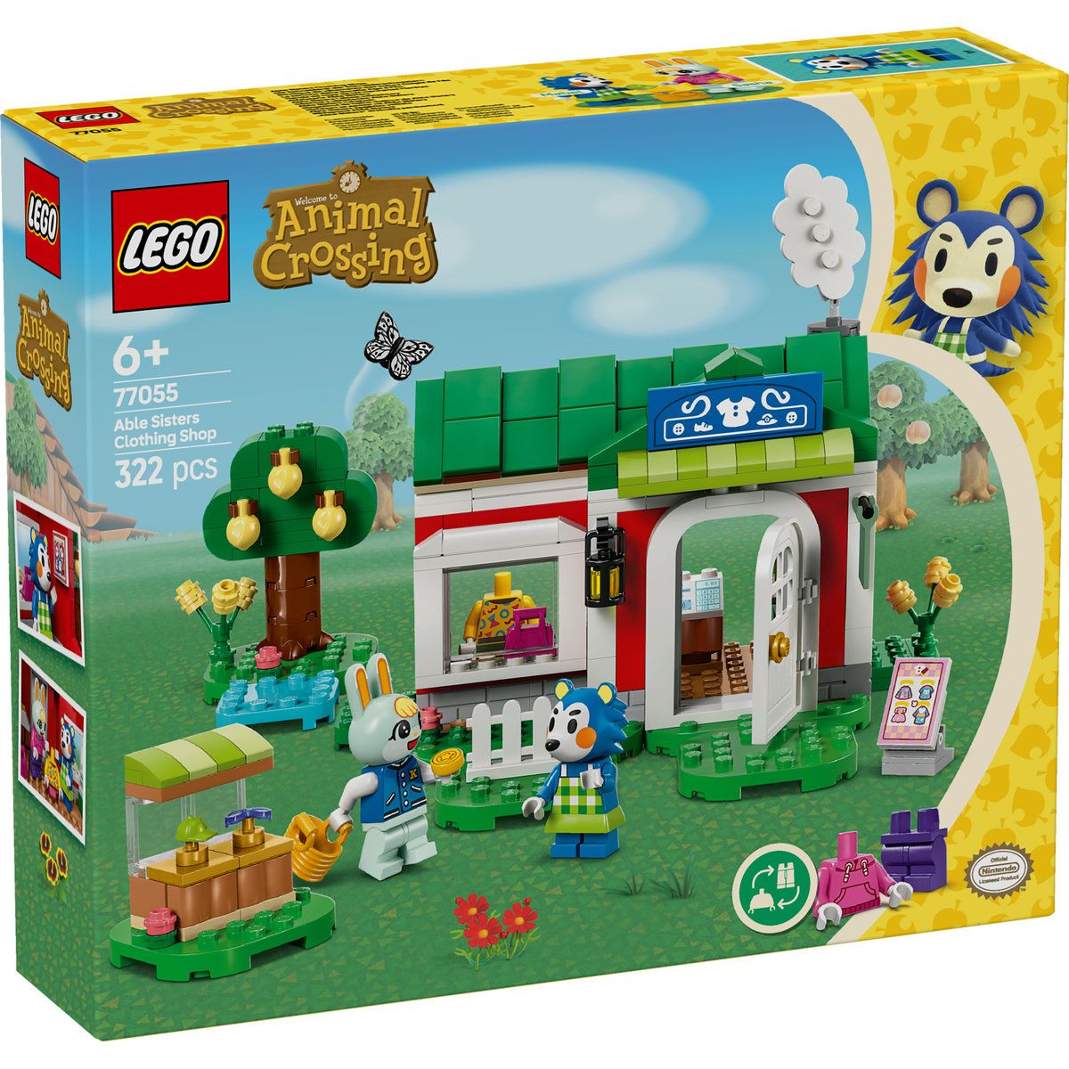 Jucării și jocuri - LEGO ANIMAL CROSSING MAGAZINUL DE HAINE DETINUT DE ABLE SISTERS 77055