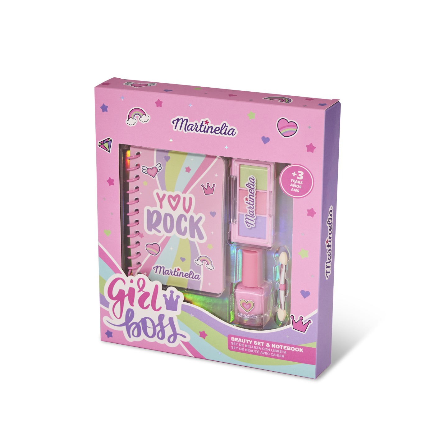 Accesorii personale și beauty - MARTINELIA SUPER GIRL SET INFRUMUSETARE SI NOTEBOOK