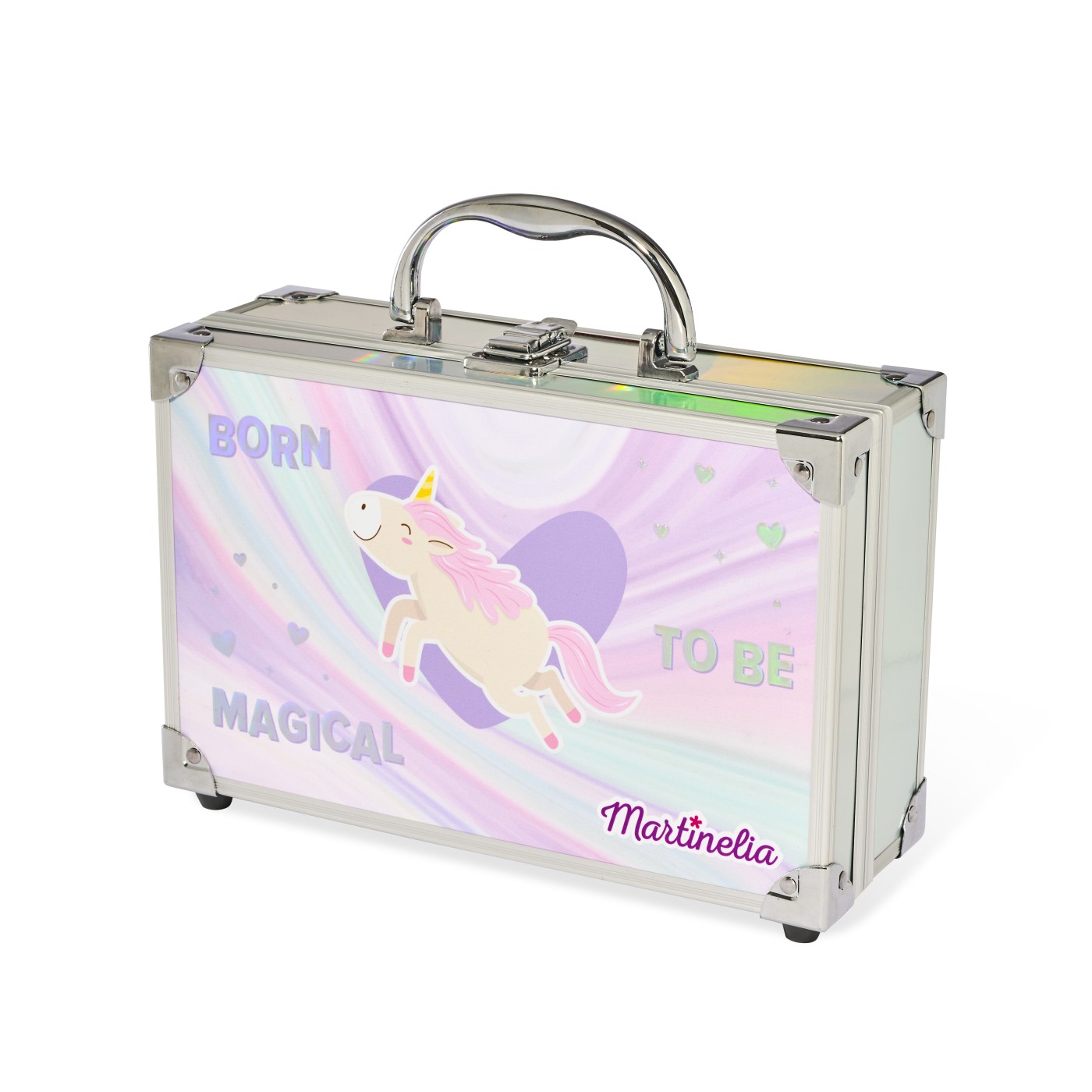 Accesorii personale și beauty - MARTINELIA LITTLE UNICORN TRUSA DE MACHIAJ IN CUTIE DE METALICA