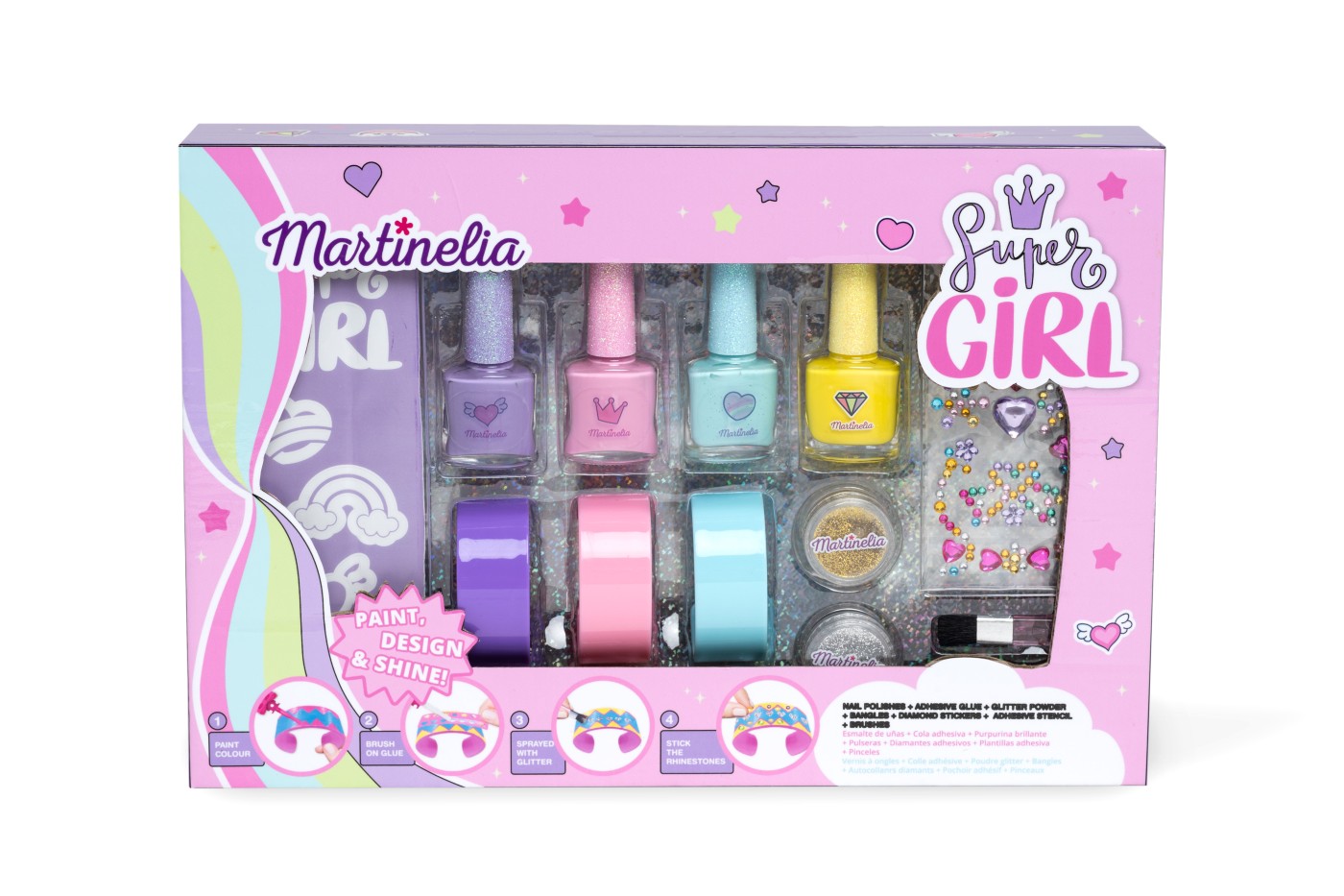 Accesorii personale și beauty - MARTINELIA SUPER GIRL SET LACURI DE UNGHII SI BRATARI