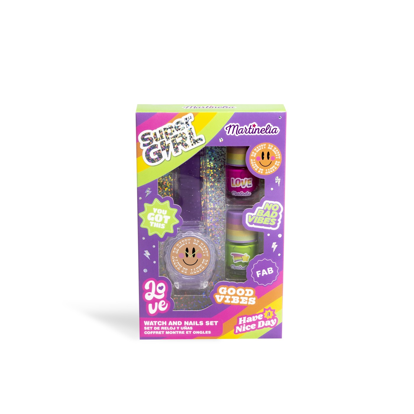 Accesorii personale și beauty - MARTINELIA SUPER GIRL SET CEAS SI 2 LACURI DE UNGHII