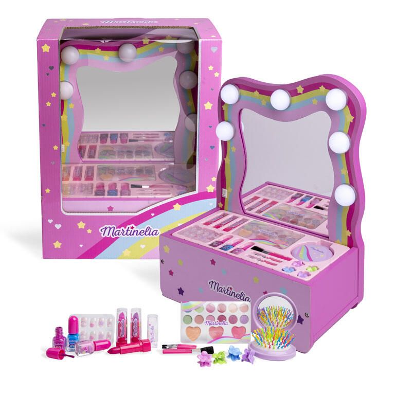 Accesorii personale și beauty - MARTINELIA TRUSA COMPLETA DE MACHIAJ CU OGLINDA SI LUMINI