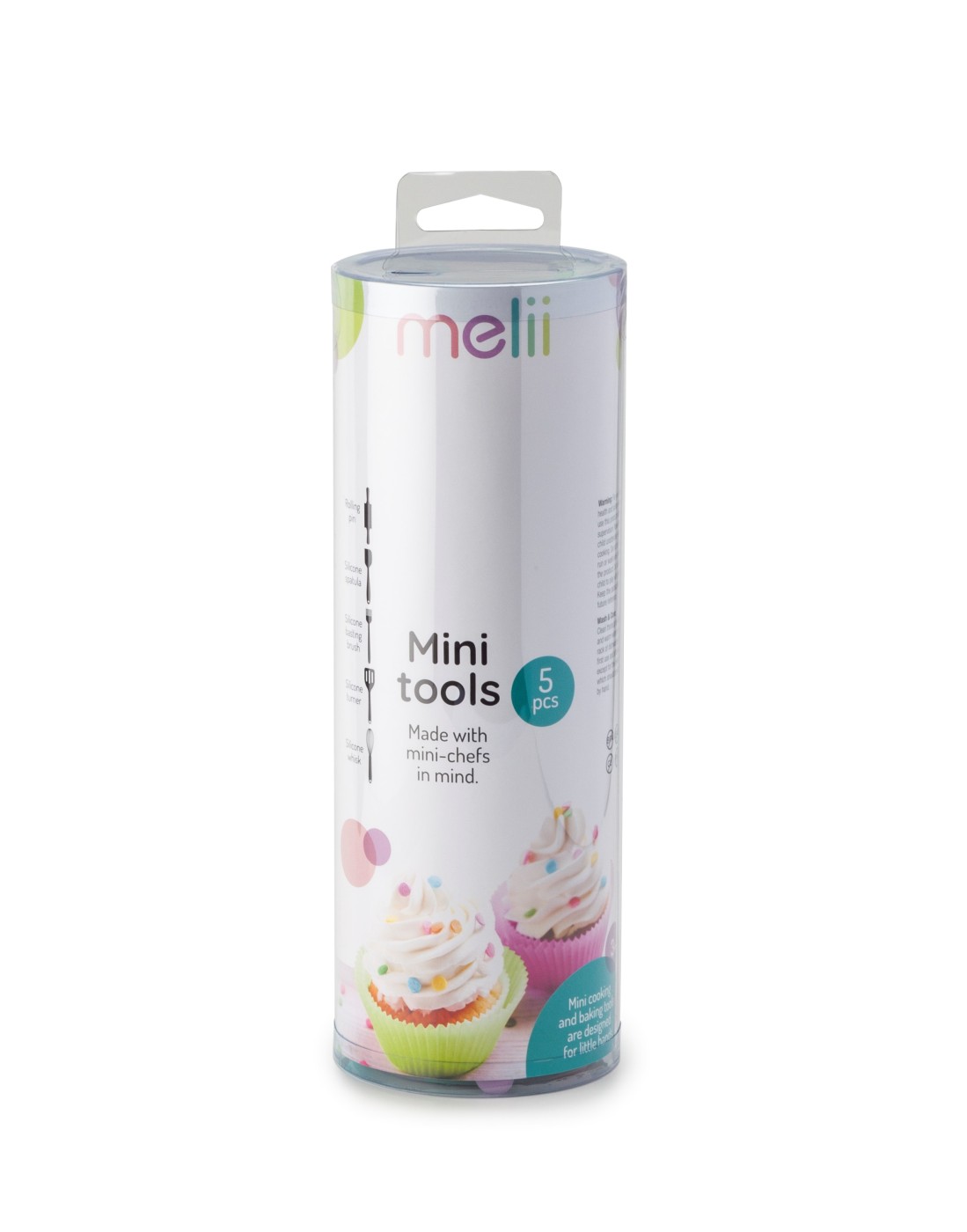 Accesorii hrănire bebe - SET 5 PIESE MINI USTENSILE BAKING, MELII, COLORATE