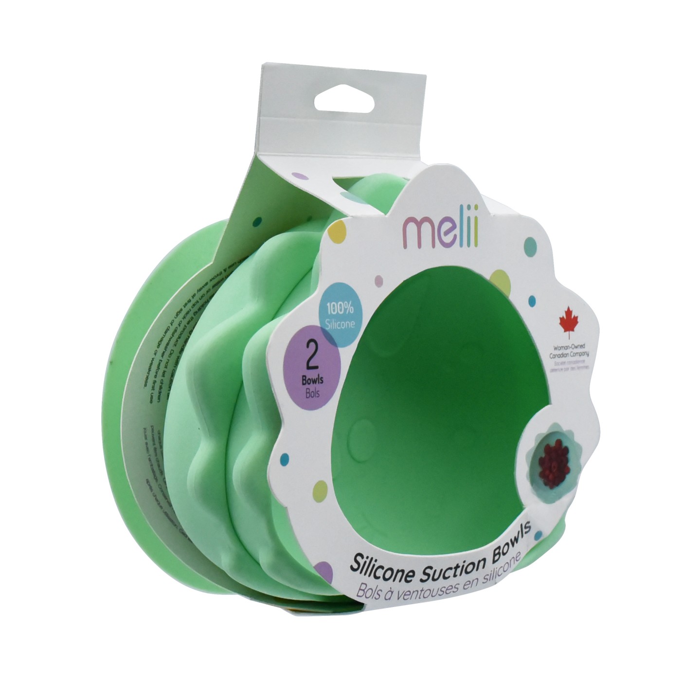 Accesorii hrănire bebe - SET 2 CASTRONELE CU VENTUZA SILICON MELII MODEL DINOZAUR