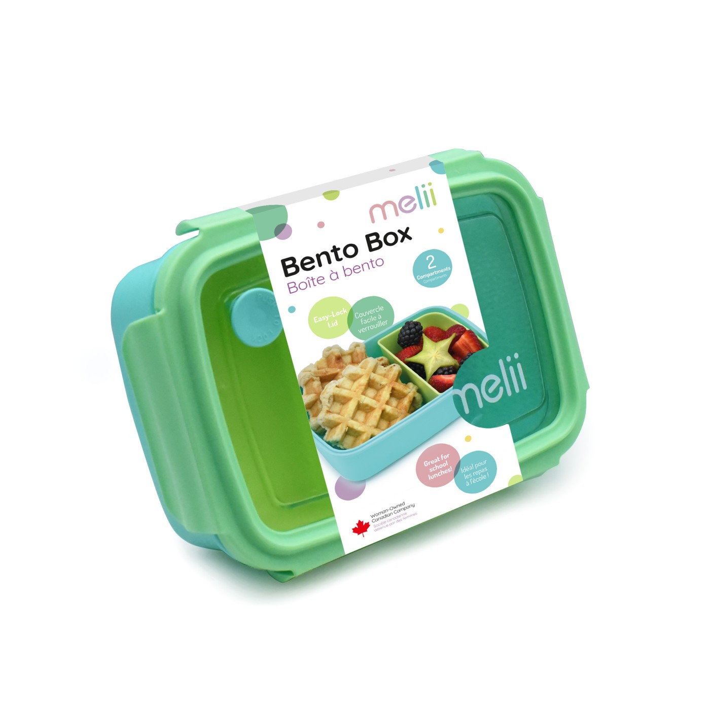 Accesorii hrănire bebe - CUTIE PRANZ BENTO 880ML CUTIE DETASABILA MELII BLUE MINT LIME